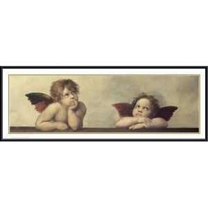  Framed Print   Sistine Madonna (Cherubini Detail)   Artist Raphael 