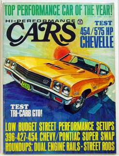 Vintage Hi Performance Cars Magazine April 1972  