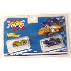  Mattel   Twin Mill Gold Custom PickUp Blue Twin Pack (Slot Cars 