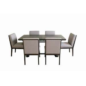  Verna Dining Table and Catalina Chair Set: Home & Kitchen