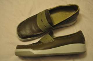 ALIFE~NYC~RTFT : OLIVE GREEN SLIP ON PENNY LOAFER shoes : mens 6 