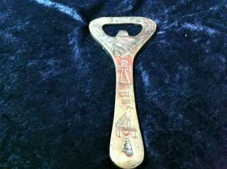  King Tut and Queen Nefertiti Egyptian Solid Brass Bottle 