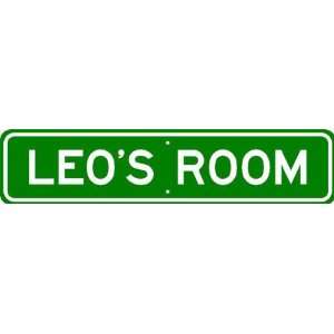 LEO ROOM SIGN   Personalized Gift Boy or Girl, Aluminum 