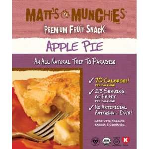 Apple Pie All Natural Premium Fruit Snack   6 pack:  