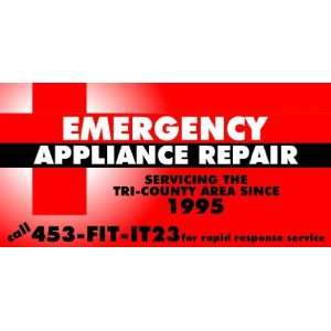    3x6 Vinyl Banner   Emergency Appliance Repair 