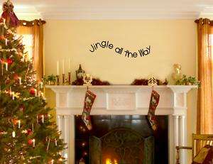 Christmas Vinyl wall decals Jingle all the way  