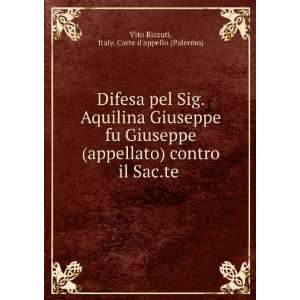  Difesa pel Sig. Aquilina Giuseppe fu Giuseppe (appellato 