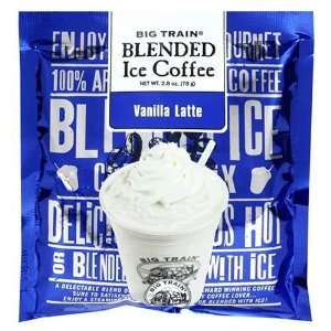 Big Train Blended Ice Coffees Vanilla Latte Single Serve 2.8oz 25ct