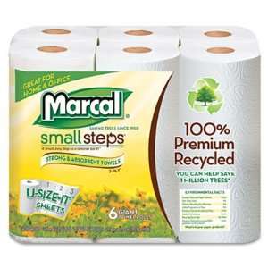  Marcal Small Steps 100 Premium Recycled Giant Roll Towels 