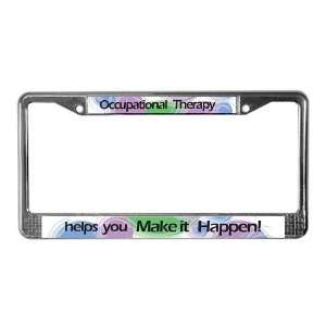 OT Zeta 2009 Occupational therapy License Plate Frame by 
