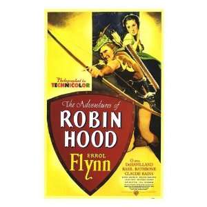  Adventures Of Robin Hood Movie Poster, 11 x 17 (1938 