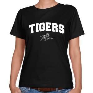   Tigers Ladies Black Logo Arch Classic Fit T shirt