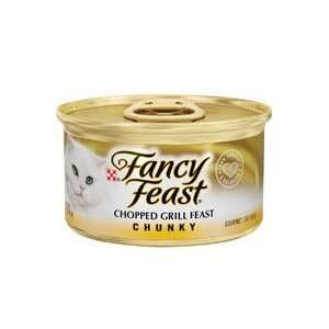 Fancy Feast Chunky Chopped Grill Feast Canned Cat Food 24 