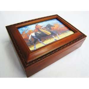   Horse and Cowboy Music Box Rocky Mountian High MB1567