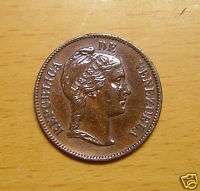 VENEZUELA 1 Centavo 1862 Copper XF Nice coin  