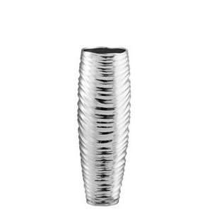  Zuo Ardelle Porcelain Ceramic Silver Vase: Patio, Lawn 