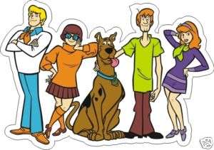 Scooby Doo Fred Velma Shaggy Daphne Sticker   3.5 x 5  