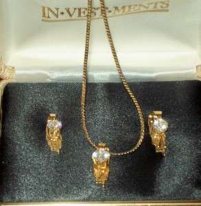 Ambassador Necklace & Earring Set * Estate Fine Jewelry  