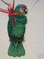  PARROT CHRISTMAS TREE ORNAMENT RED LORED  