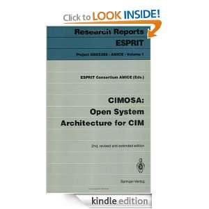 CIMOSA Open System Architecture for CIM ESPRIT Consortium AMICE 
