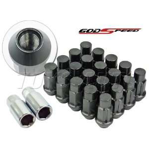 Godspeed Type 4 Wheel Rim Racing Lug Nuts 50mm 20 Piece W / Lock M12 X 