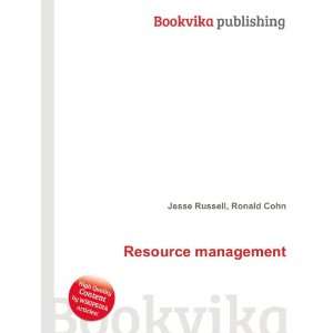  Resource management Ronald Cohn Jesse Russell Books