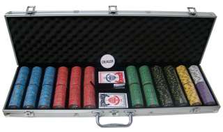 600 Ct Nevada Jack Ceramic Poker Chip Set 10 grams  