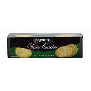 Arnotts Cracked Pepper Water Cracker, 4.4 Ounce Boxes (Pack of 12 