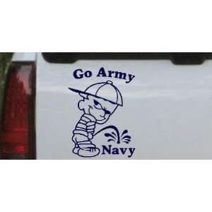 Navy 26in X 20.8in    Go Army Pee On Navy Car Window Wall Laptop Decal 