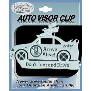  PEWTER ARRIVE ALIVE..DONT TEXT AND DRIVE AUTO VISOR 