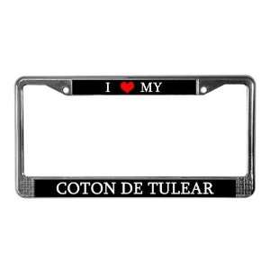  Love Coton de Tulear License Plate Frame by CafePress 