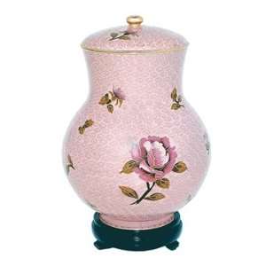  Dusty Rose Cloisonne Cremation Urn: Home & Kitchen