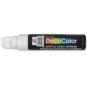  Decocolor Acrylic Jumbo Paint Markers   White Arts 
