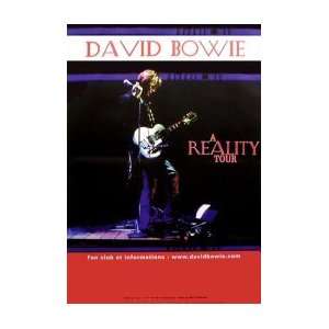  DAVID BOWIE Reality Tour   French Music Poster