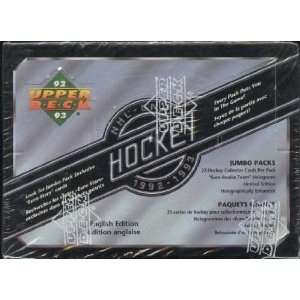    1992/93 Upper Deck Series 1 Hockey Jumbo Box: Sports Collectibles