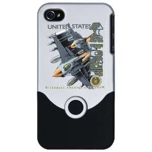  iPhone 4 or 4S Slider Case Silver United States Air Force 