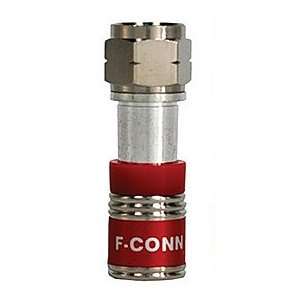   Style Compression Connector, Nickel, Red (5 Pack) Electronics