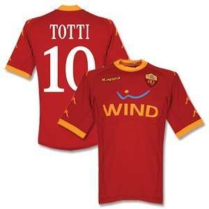  10 11 AS Roma Home Jersey + Totti 10 (Fan Style) Sports 