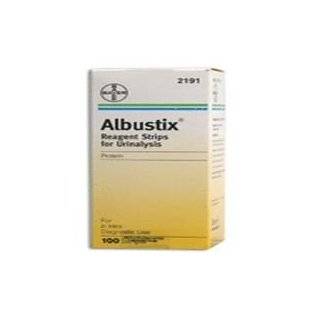 Albustix Reagent Strips for Urinalysis, Tests for Protein   100 ea