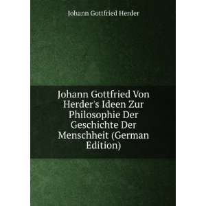   (German Edition) Johann Gottfried Herder  Books