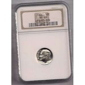  1964 PROOF ROOSEVELT DIME NGC PF 69 