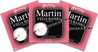 MARTIN V700 VEGA LIGHT 5 STRING BANJO STRINGS (3 SETS)  