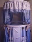 Sewing Service custom round crib bedding 16 pc set  