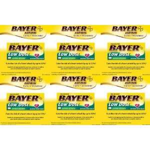 Bayer Low Dose 81mg Aspirin Regimen Safety Coated, 400 Tablets each 