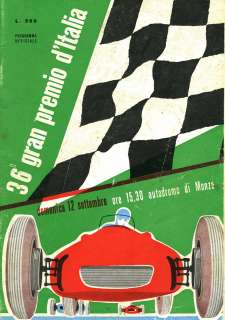   Italian GP Monza Race Program Jackie Stewart BRM Winner Grand Prix