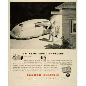  1943 Ad Cannon Electric Hospital Signal Paging Systems Dr 