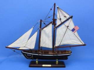 America 16 Model Sailboat Wooden Ship NEW  
