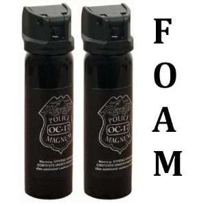 4oz Flip Top Expanding Foam Pepper Spray Police Strength  