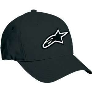 Alpinestars Astar Mens Flexfit Casual Hat/Cap   Color Black, Size 