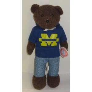  University of Michigan U of M Stuffed Teddy Bear Wearing a 